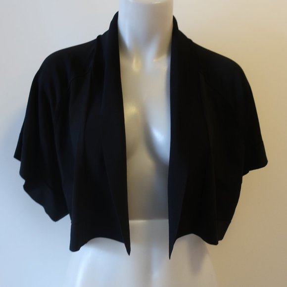 HOSS INTROPIA BLACK OPEN CARDIGAN SHRUG S * - Picture 1 of 8